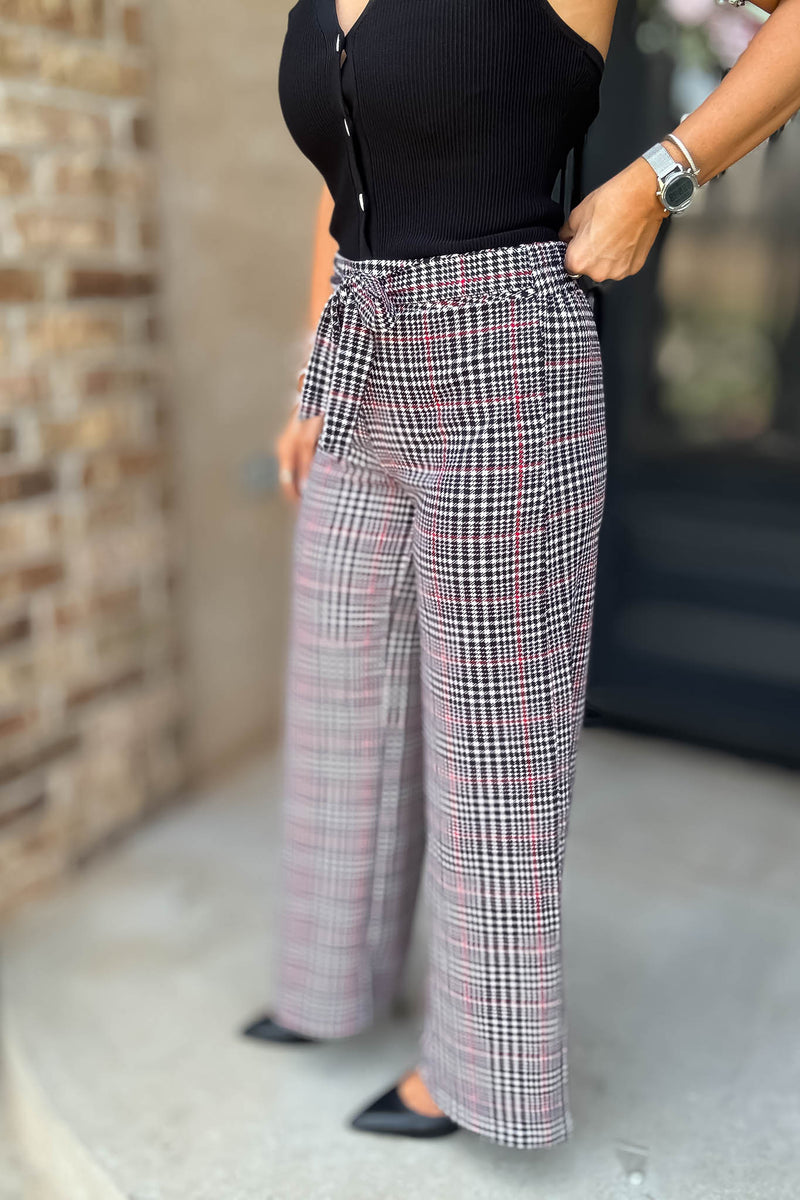 Mad For Plaid Tie Pants