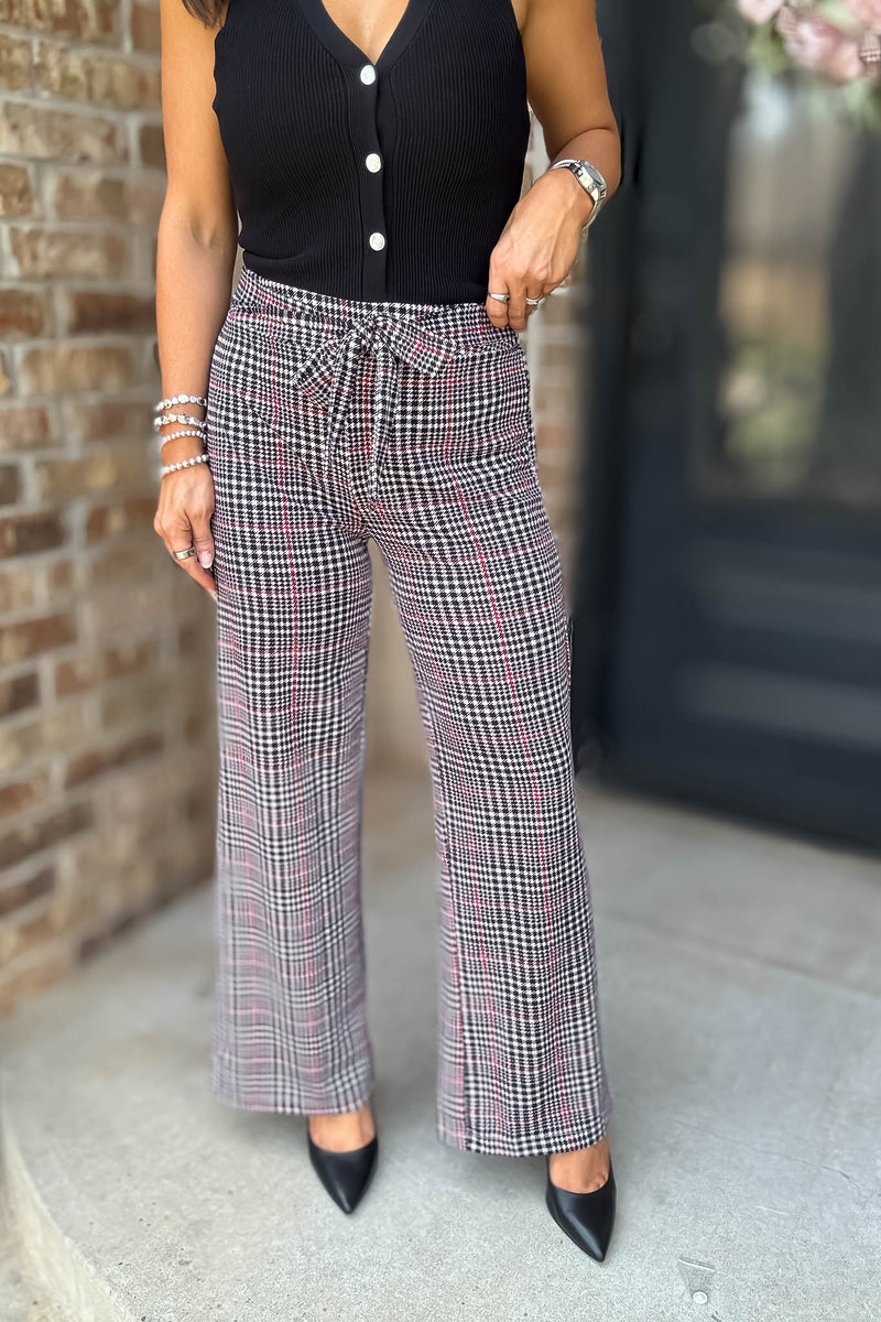 Mad For Plaid Tie Pants