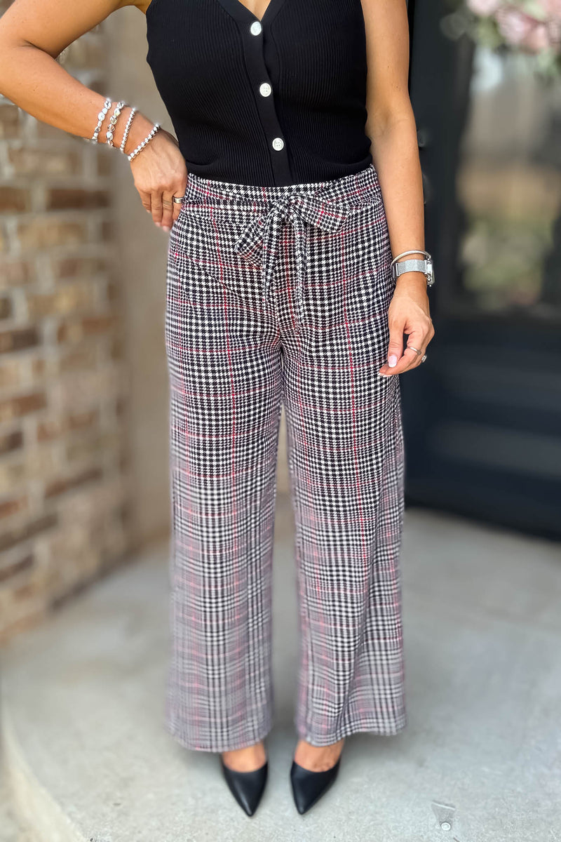 Mad For Plaid Tie Pants