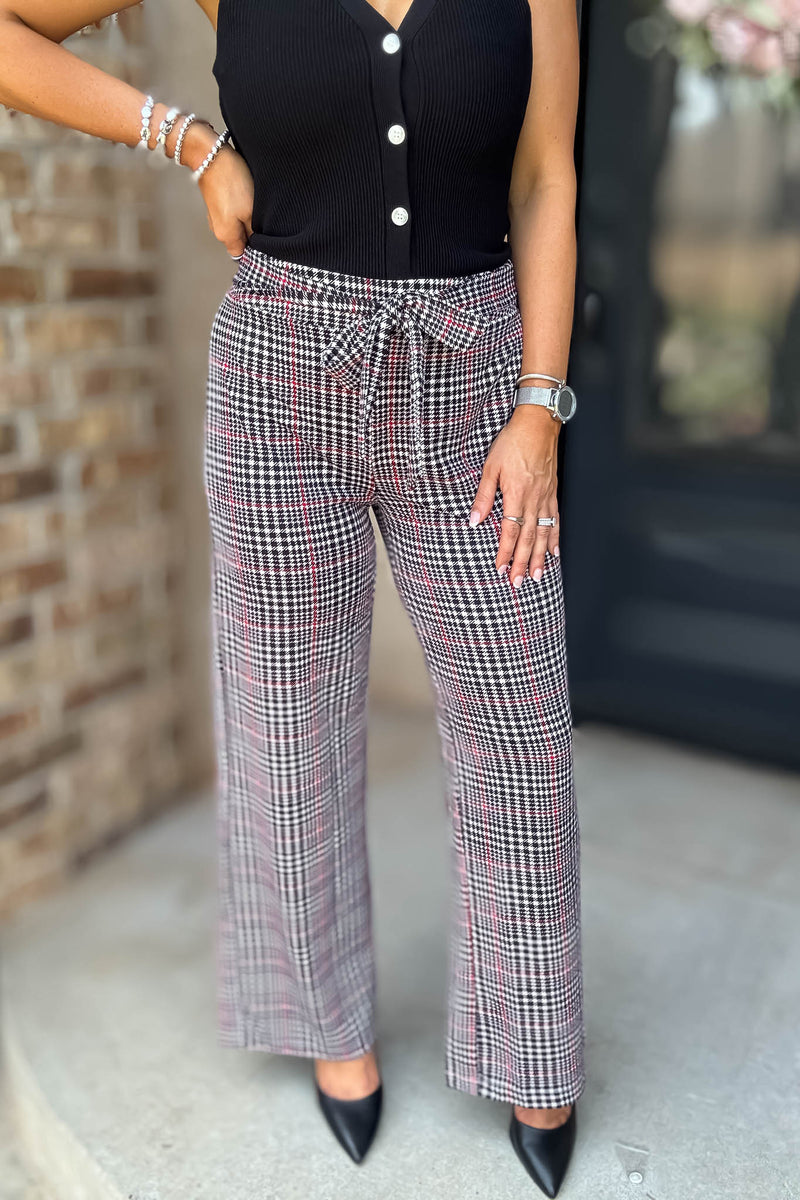 Mad For Plaid Tie Pants
