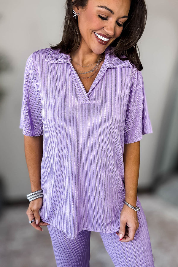 Take Me There Lavender Top