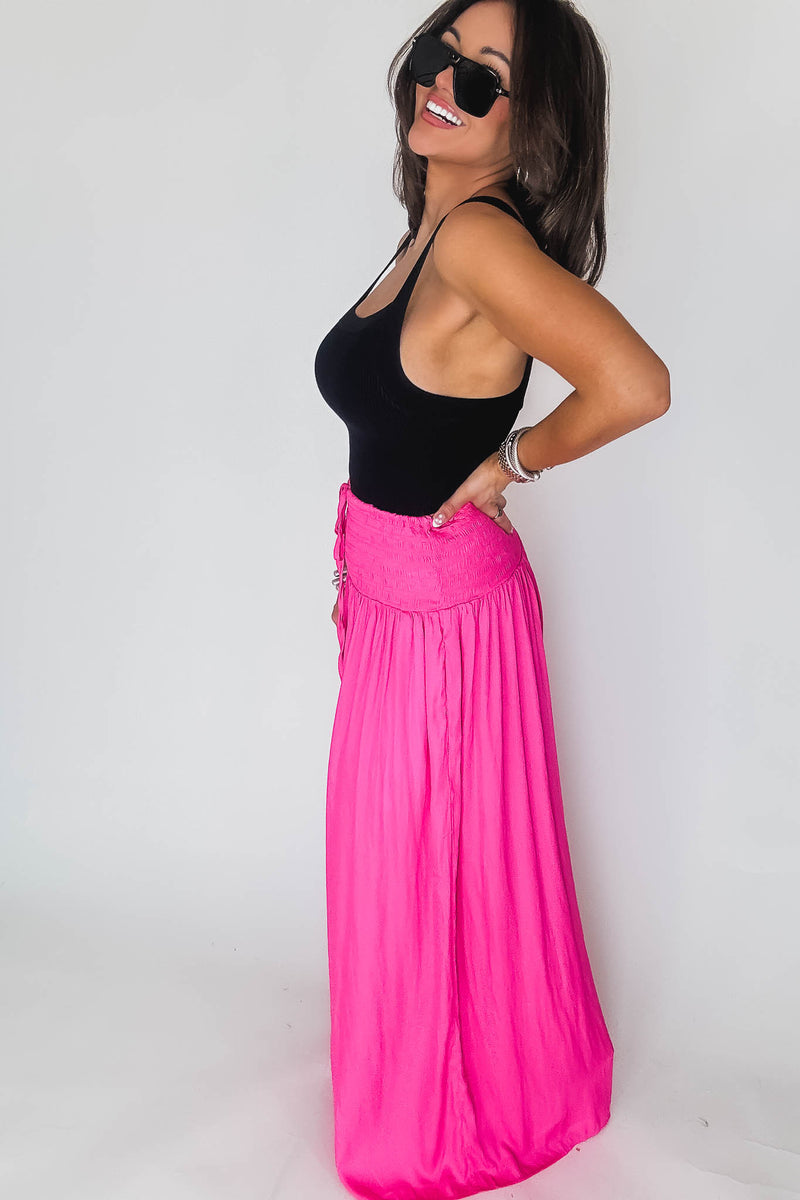 Hot Pink Wide Leg Pants