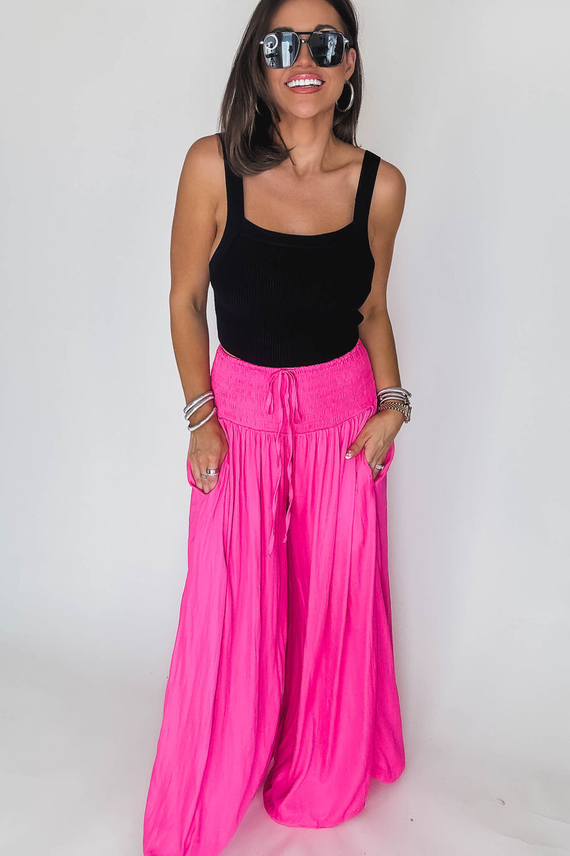 Hot Pink Wide Leg Pants