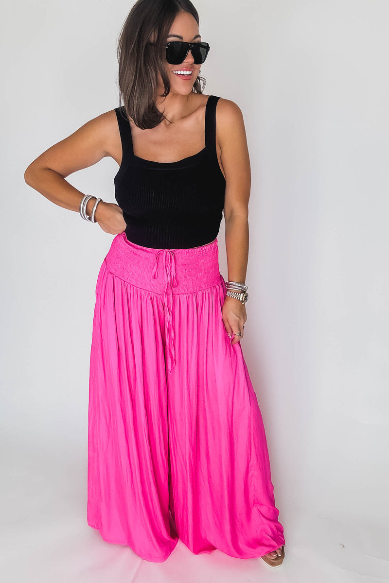 Hot Pink Wide Leg Pants
