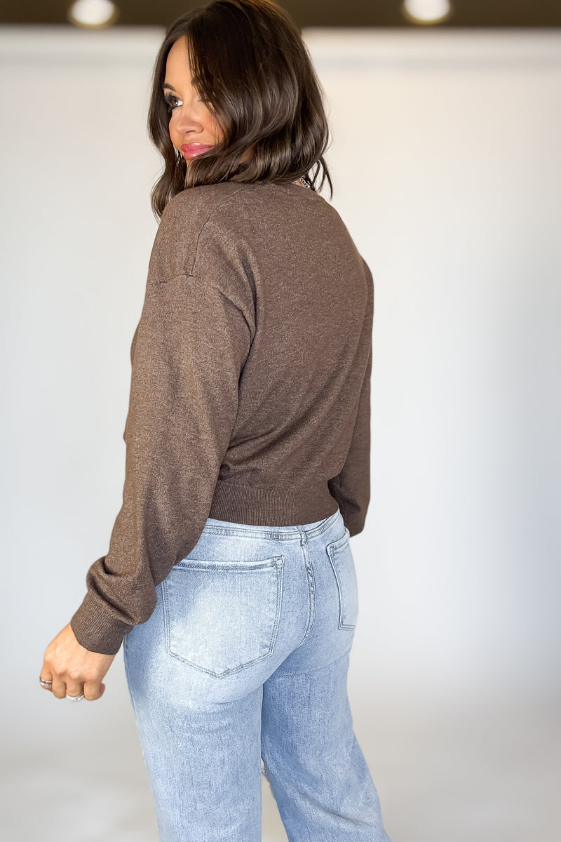 Essential Mocha Round Neck Sweater