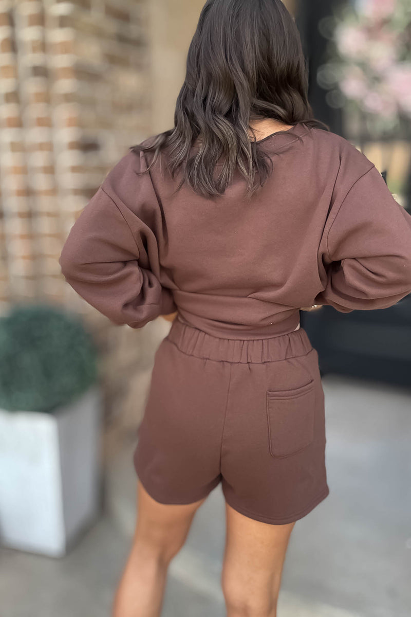 Softest Ever Brown  Fleece Shorts