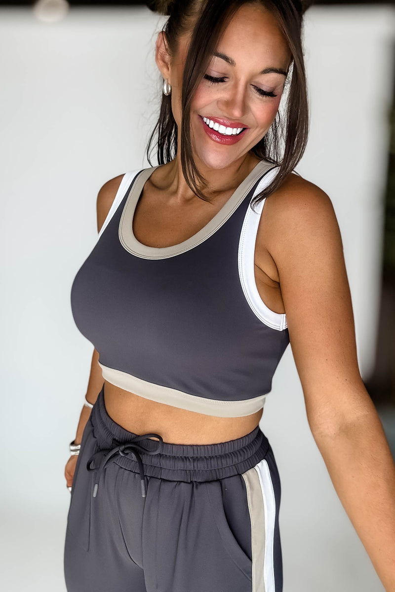 Powerplay Grey Active Top