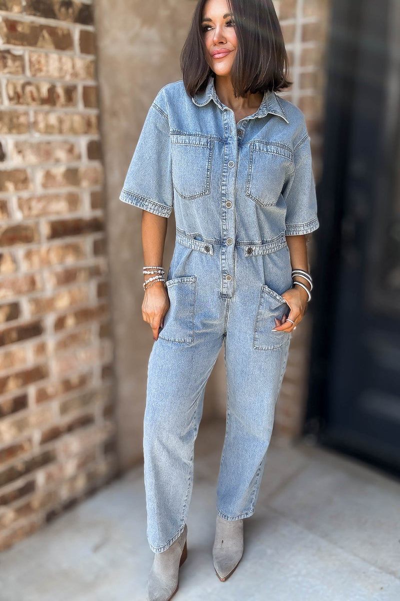 Mustard Seed Denim Jumpsuit