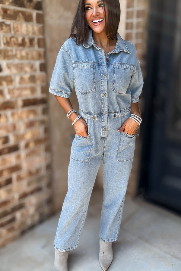 Mustard Seed Denim Jumpsuit