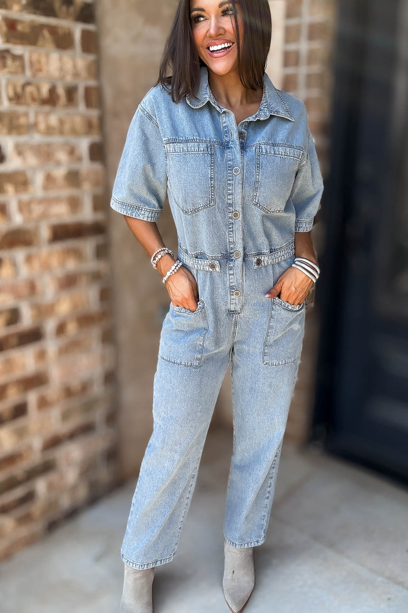 Mustard Seed Denim Jumpsuit