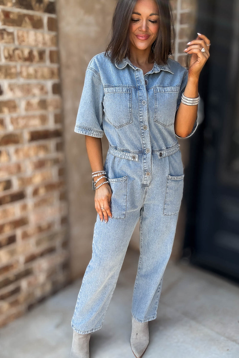 Mustard Seed Denim Jumpsuit