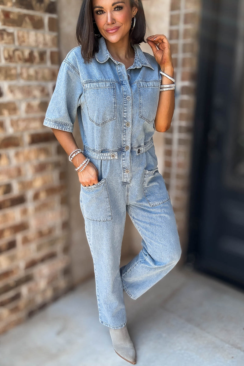 Mustard Seed Denim Jumpsuit