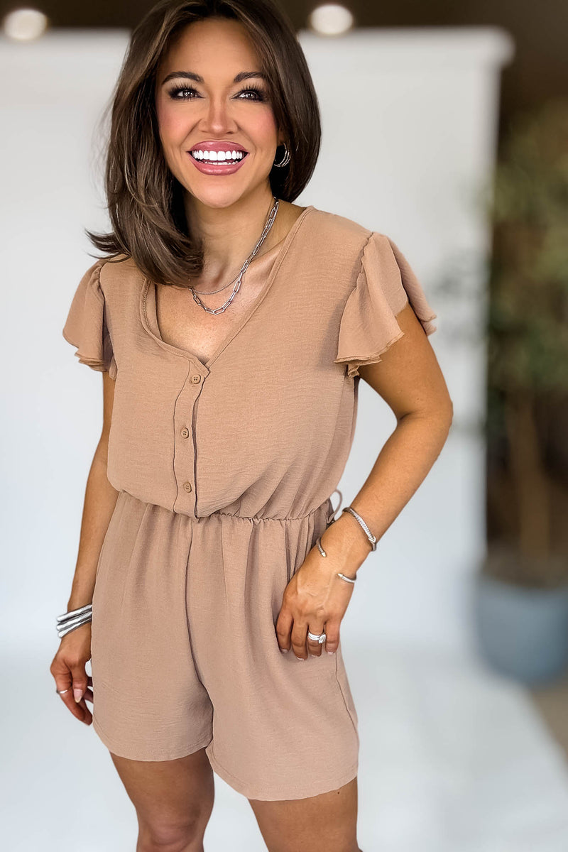Darely Khaki Romper