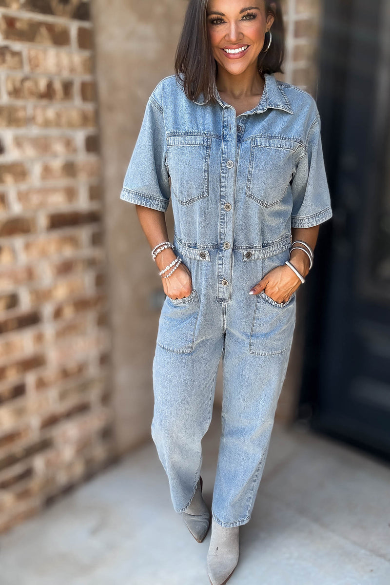Mustard Seed Denim Jumpsuit