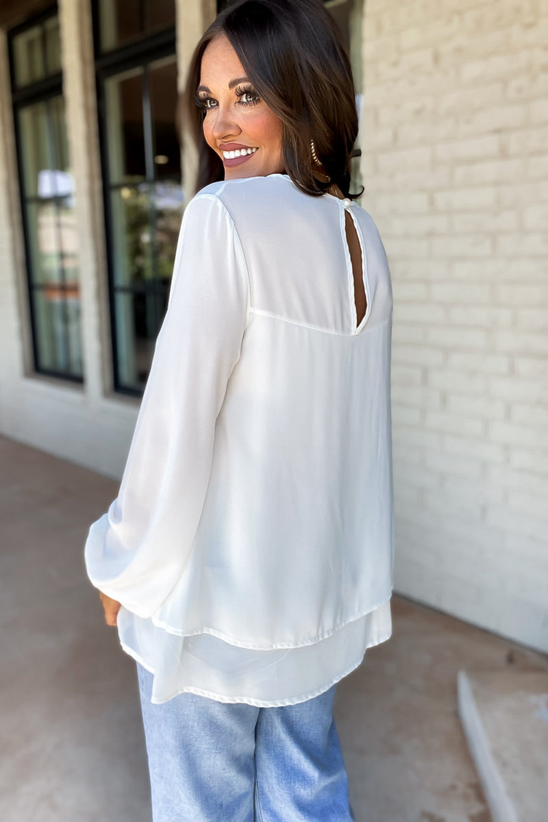 Look To The Future Off White Blouse