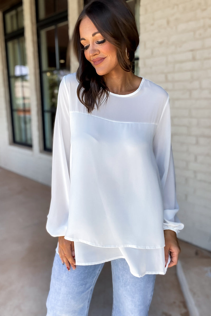 Look To The Future Off White Blouse