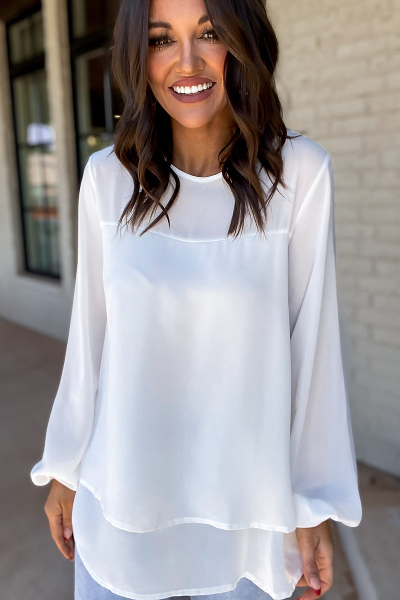 Look To The Future Off White Blouse