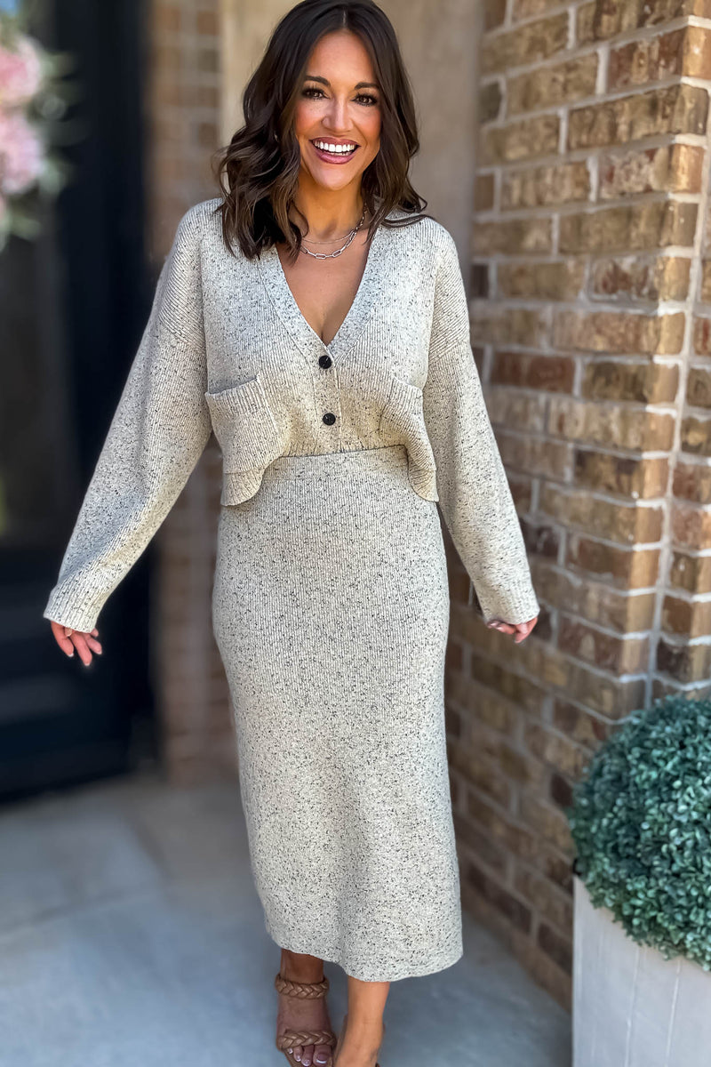 Mable Better Believe It Taupe Skirt