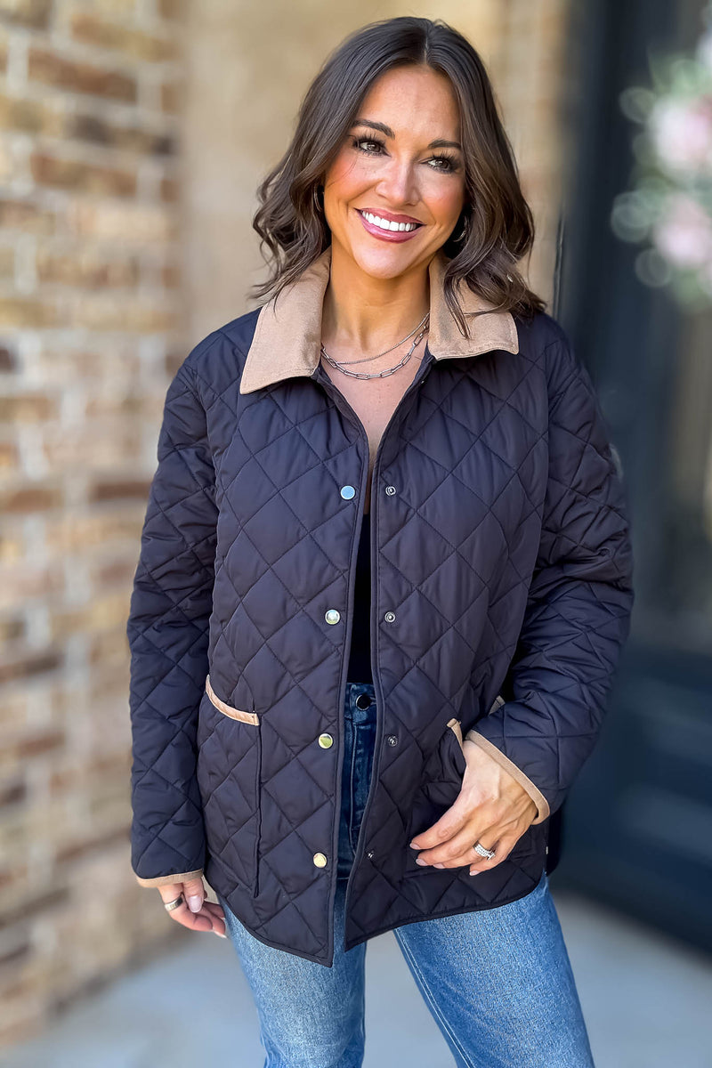 Burverry Black Quilted Puffer Jacket