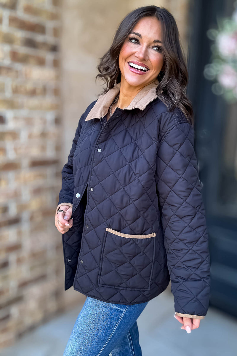 Burverry Black Quilted Puffer Jacket