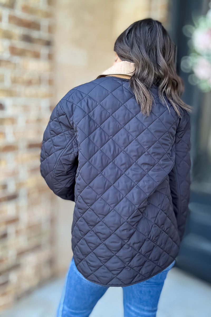 Burverry Black Quilted Puffer Jacket