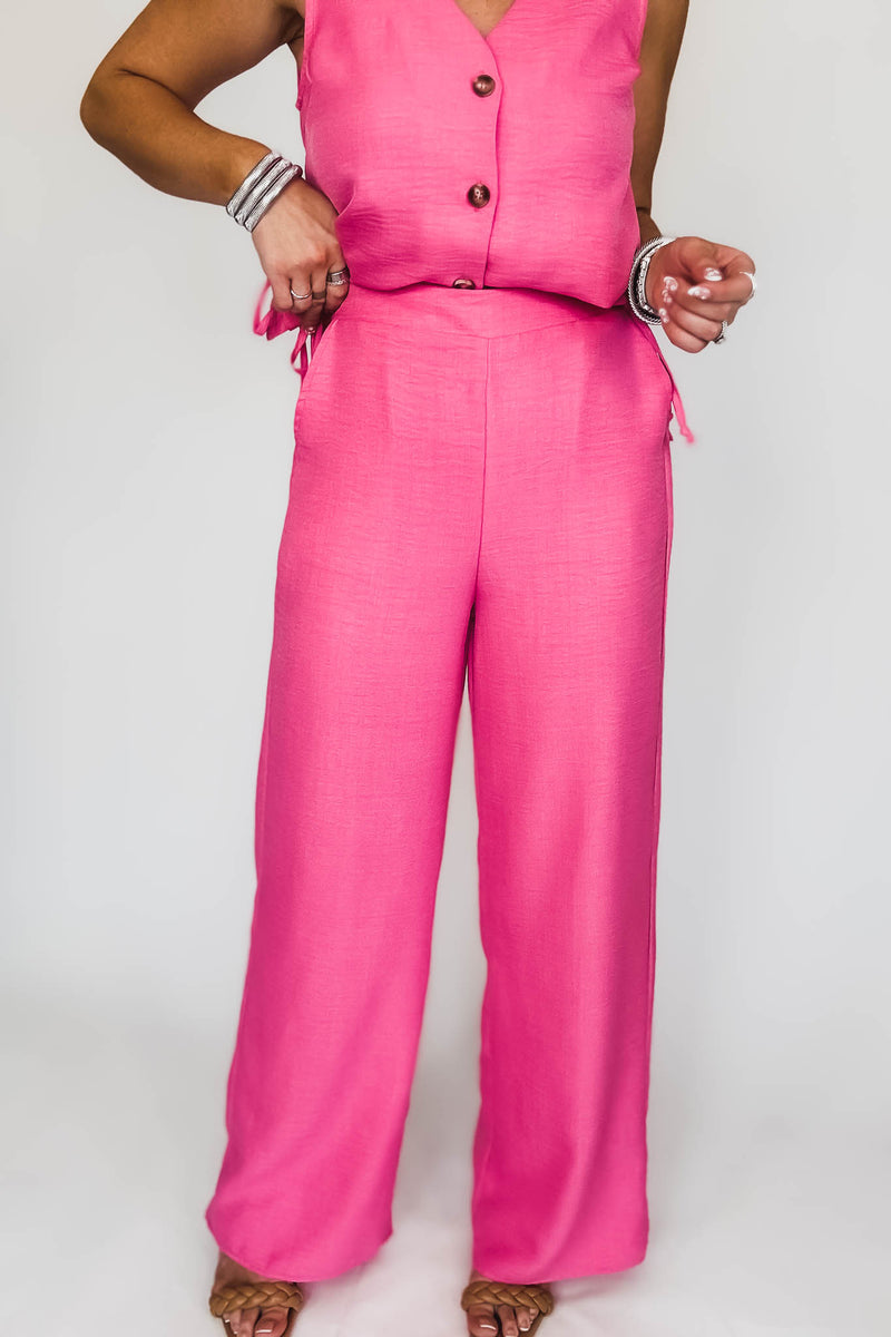 Vacation Vibes Pink Pants