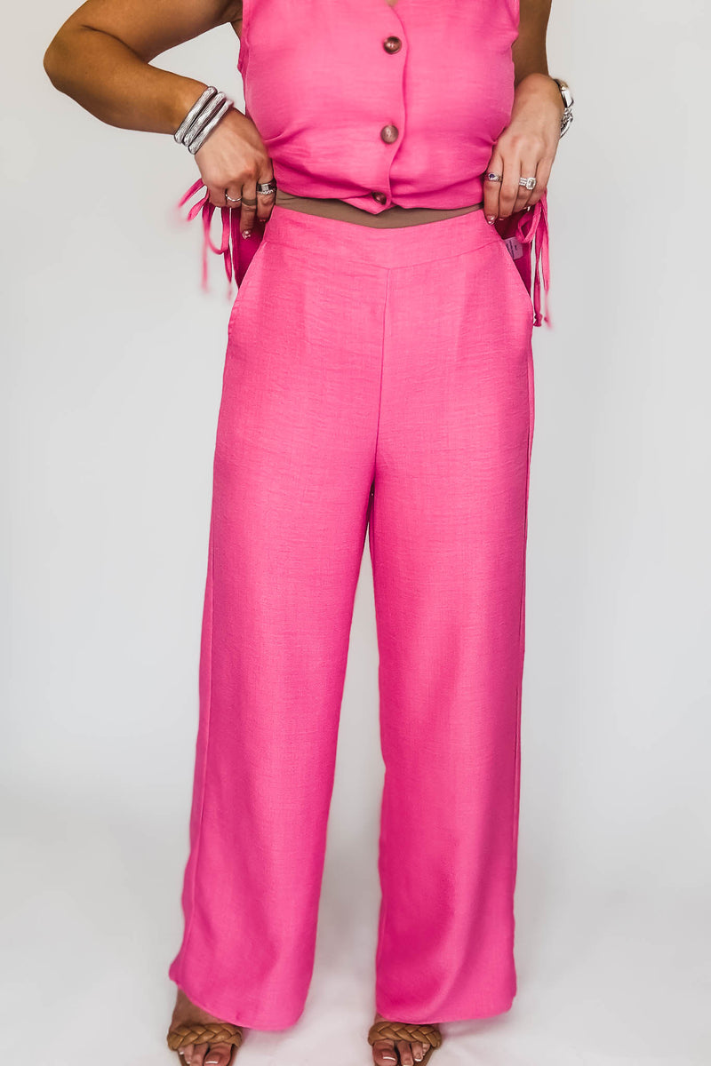 Vacation Vibes Pink Pants