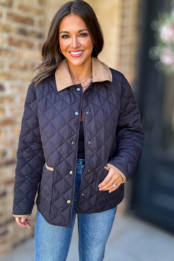Burverry Black Quilted Puffer Jacket
