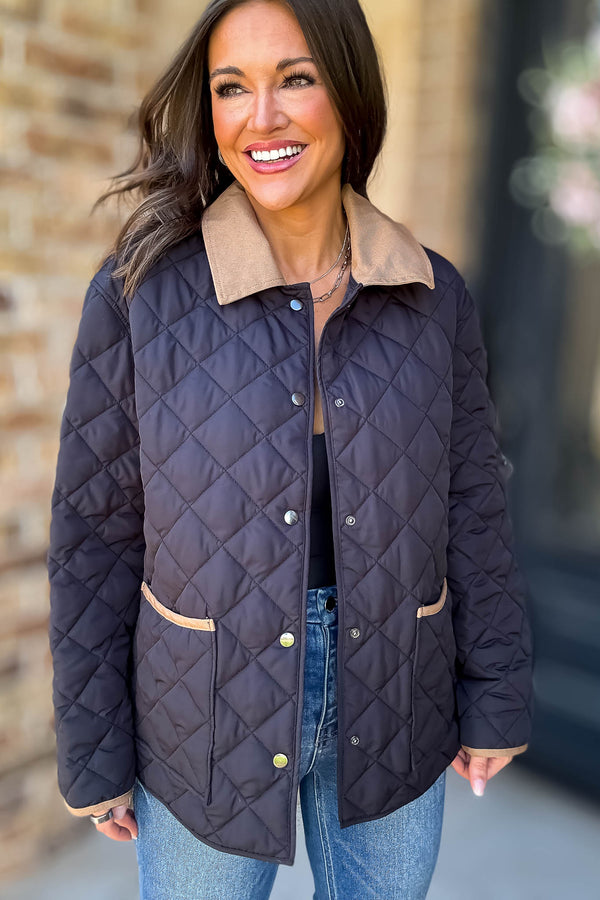 Burverry Black Quilted Puffer Jacket