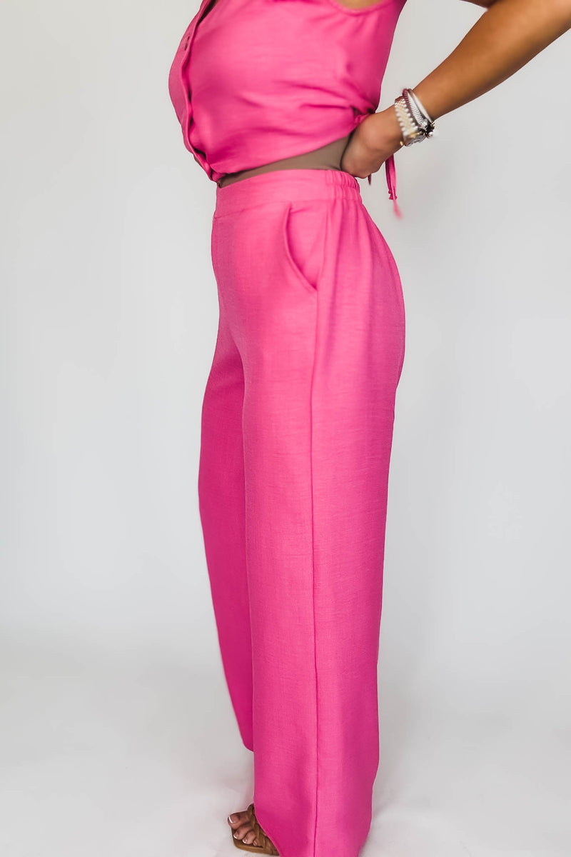 Vacation Vibes Pink Pants