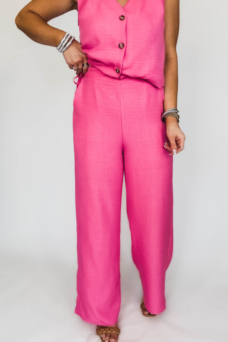 Vacation Vibes Pink Pants