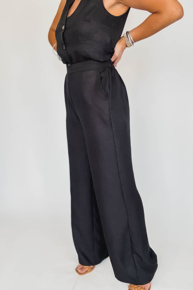 Vacation Vibes Black Pants