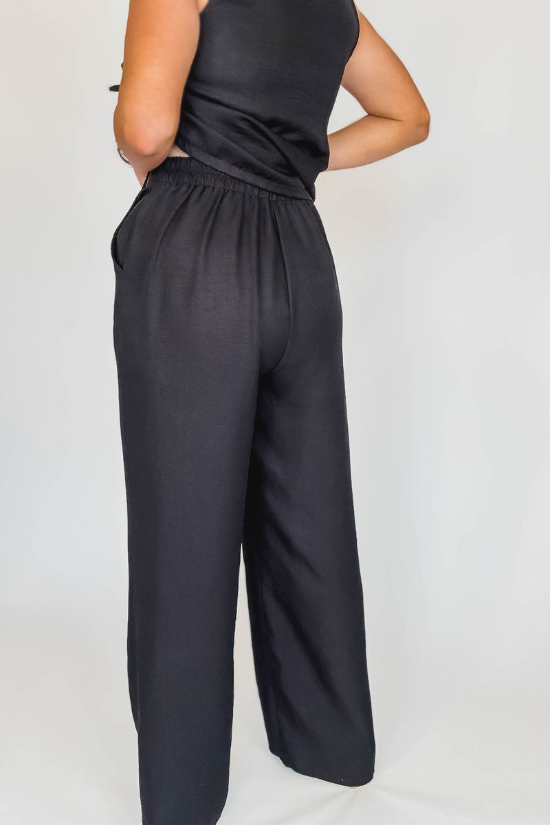 Vacation Vibes Black Pants