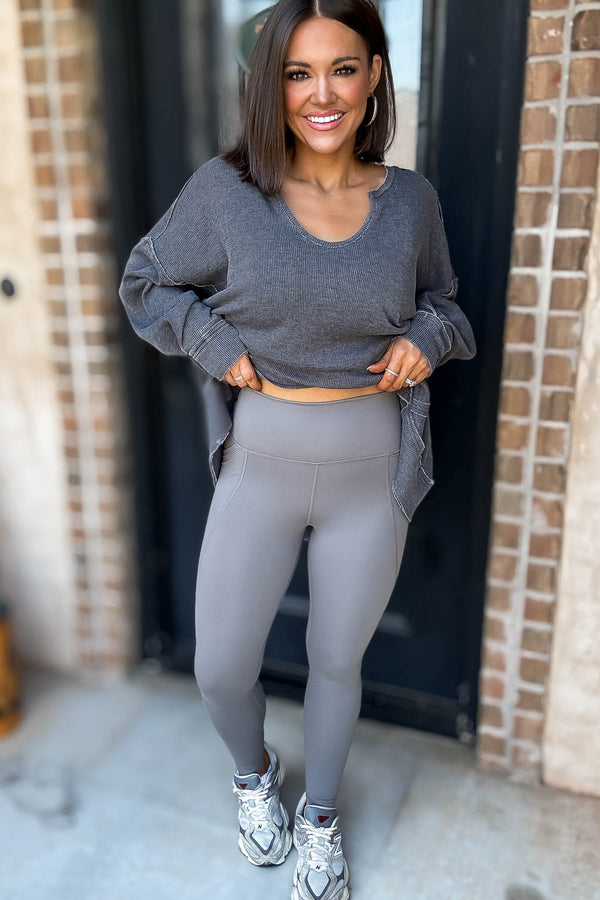 Venice Cloud New Pewter Depth Light Sculpt High-Waisted Leggings