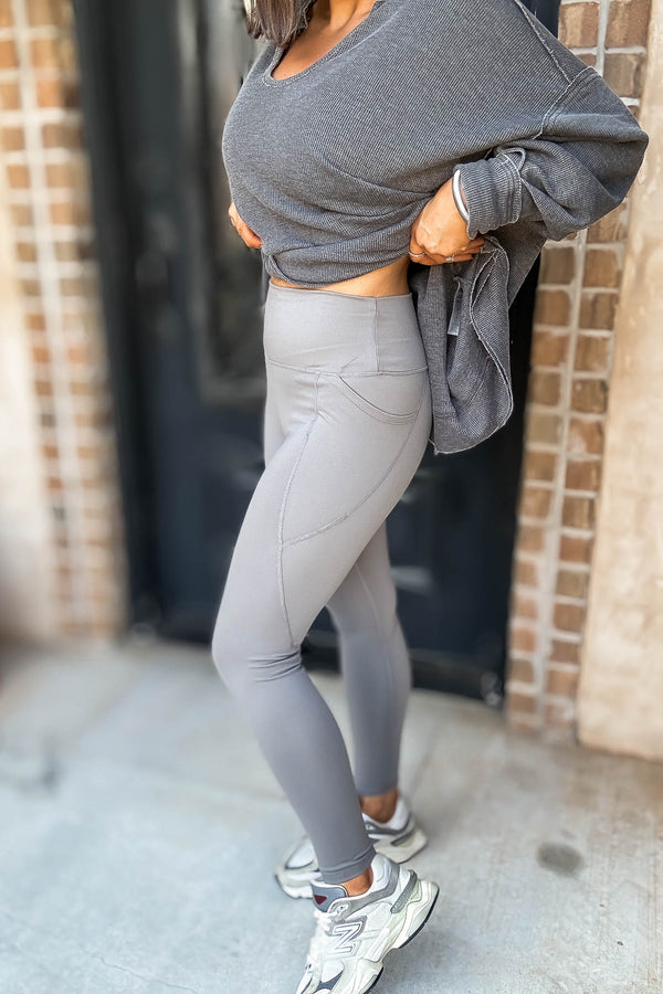 Venice Cloud New Pewter Depth Light Sculpt High-Waisted Leggings