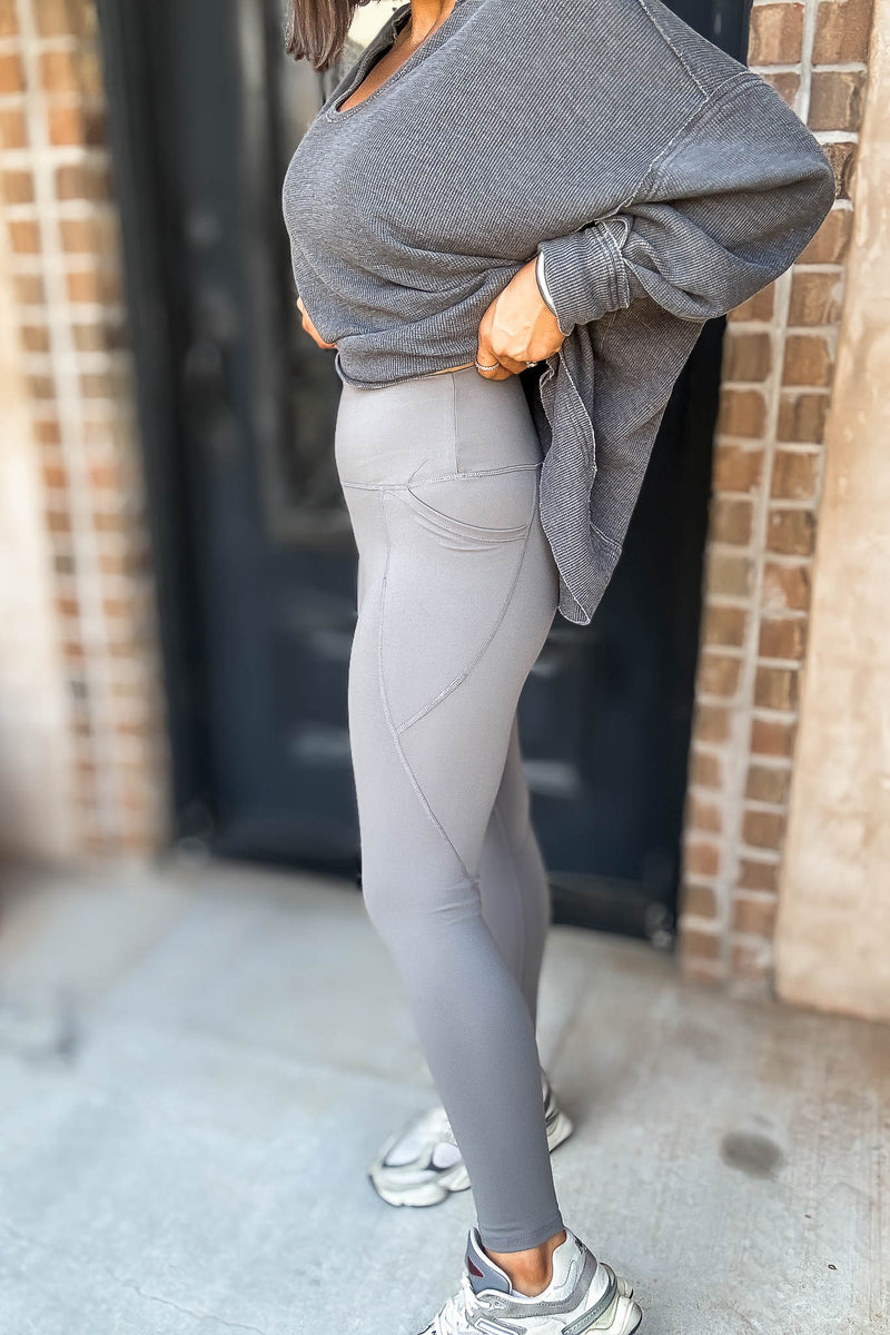 Venice Cloud New Pewter Depth Light Sculpt High-Waisted Leggings