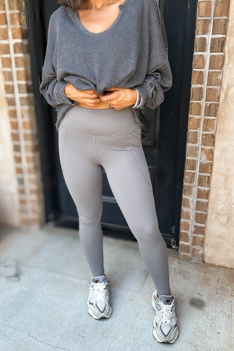 Venice Cloud New Pewter Depth Light Sculpt High-Waisted Leggings