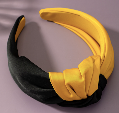 Two Tone Color Block Knotted Headband