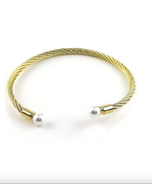 Erimish Pearly Cuff Bracelet