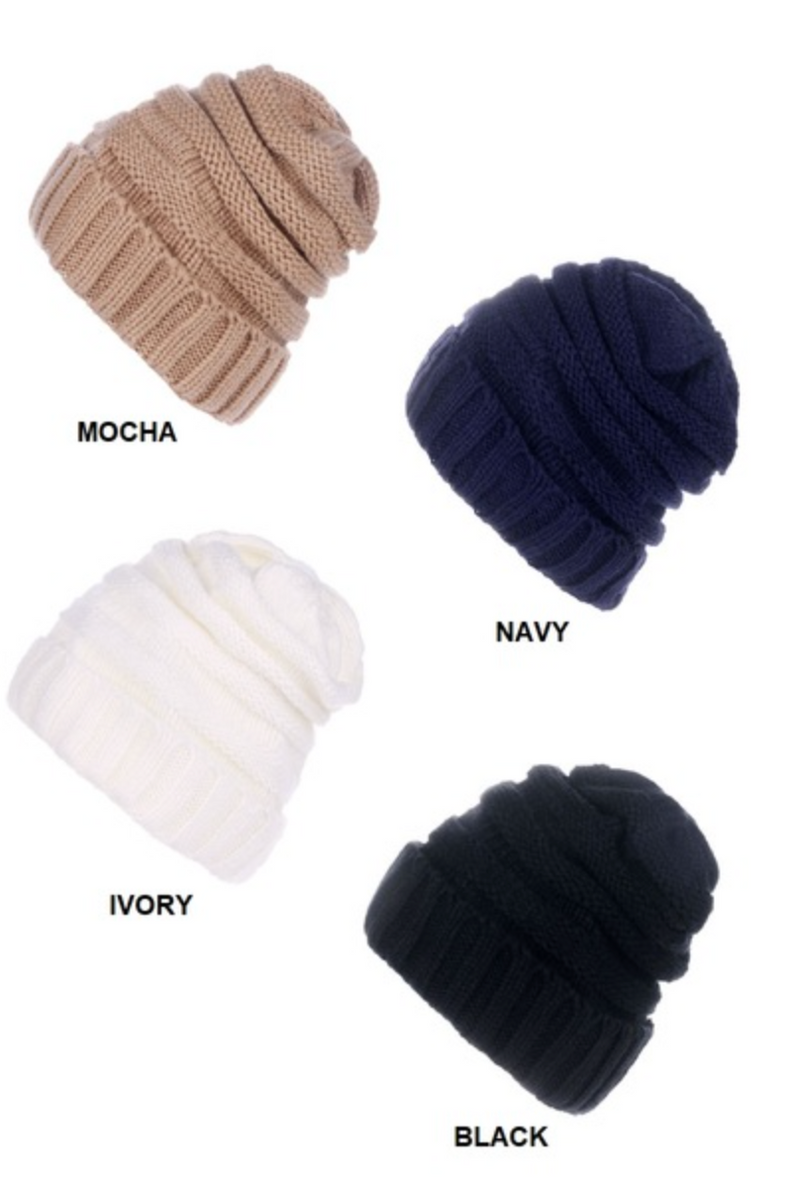 Classic Crochet Knit Beanie