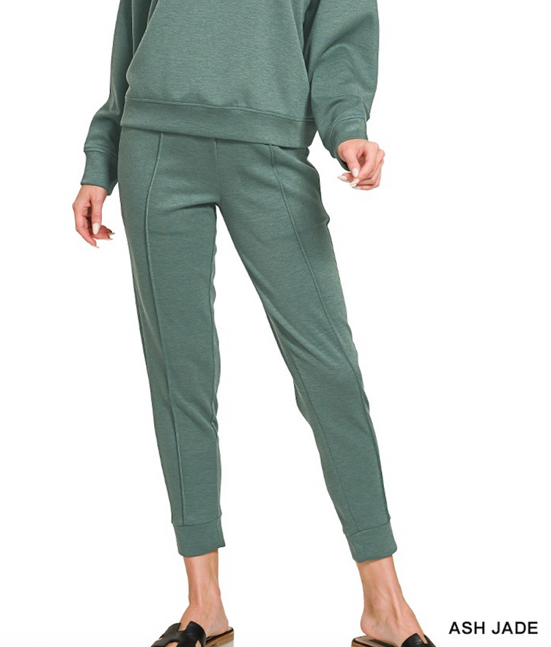 Scuba Mock Neck Ash Jade Joggers