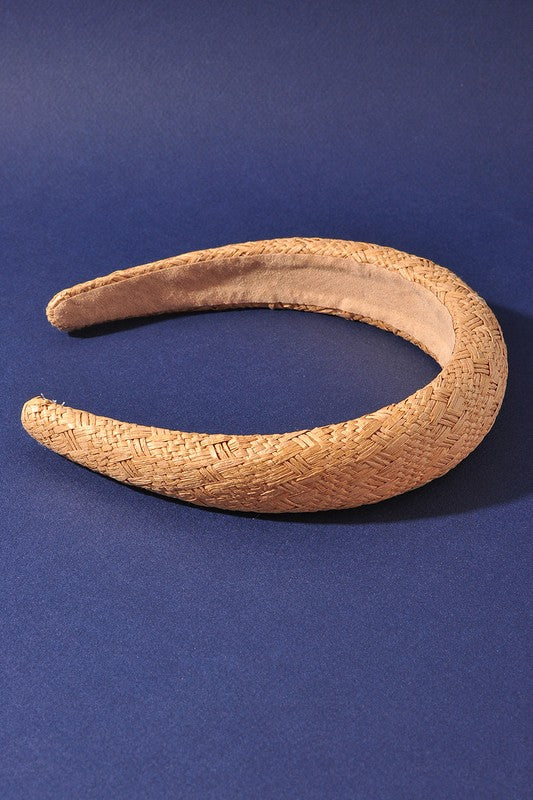 WOVEN ROUND WIDE HEADBAND