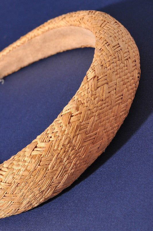 WOVEN ROUND WIDE HEADBAND
