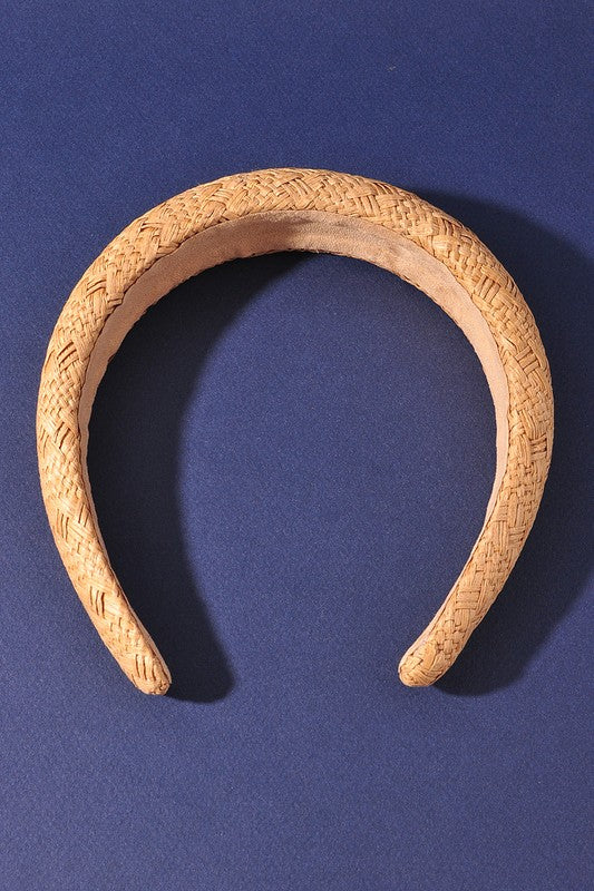 WOVEN ROUND WIDE HEADBAND