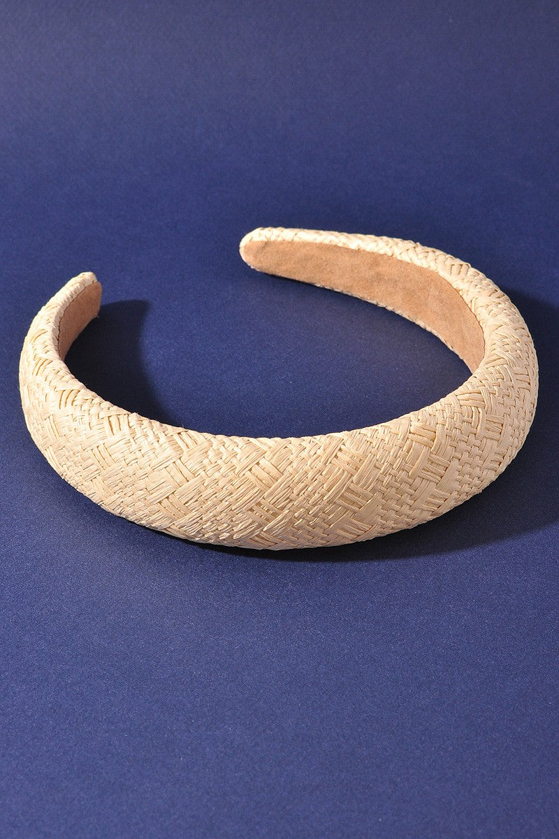WOVEN ROUND WIDE HEADBAND
