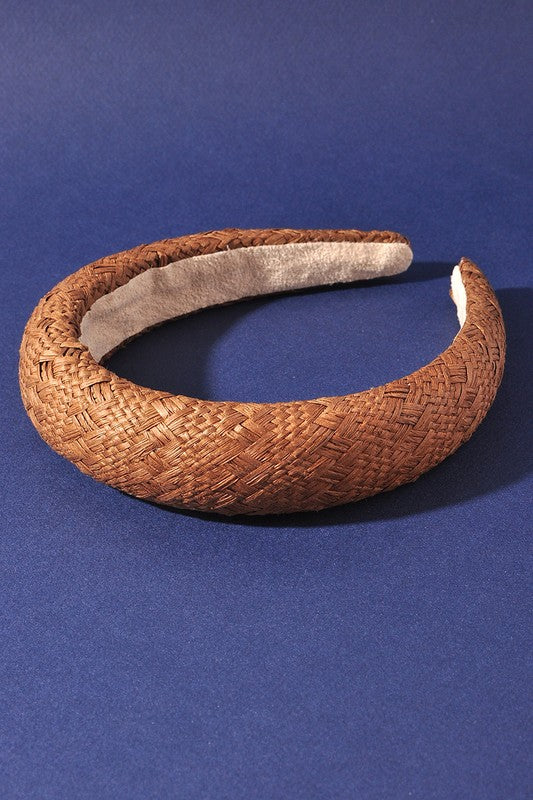 WOVEN ROUND WIDE HEADBAND