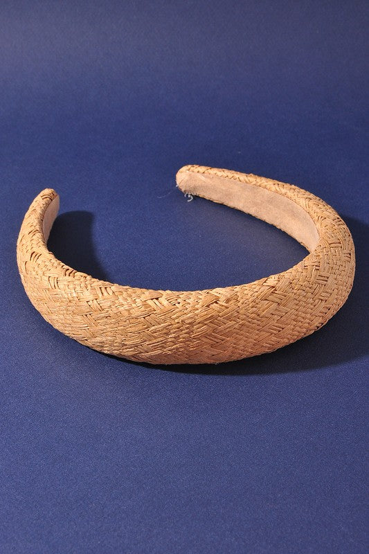 WOVEN ROUND WIDE HEADBAND
