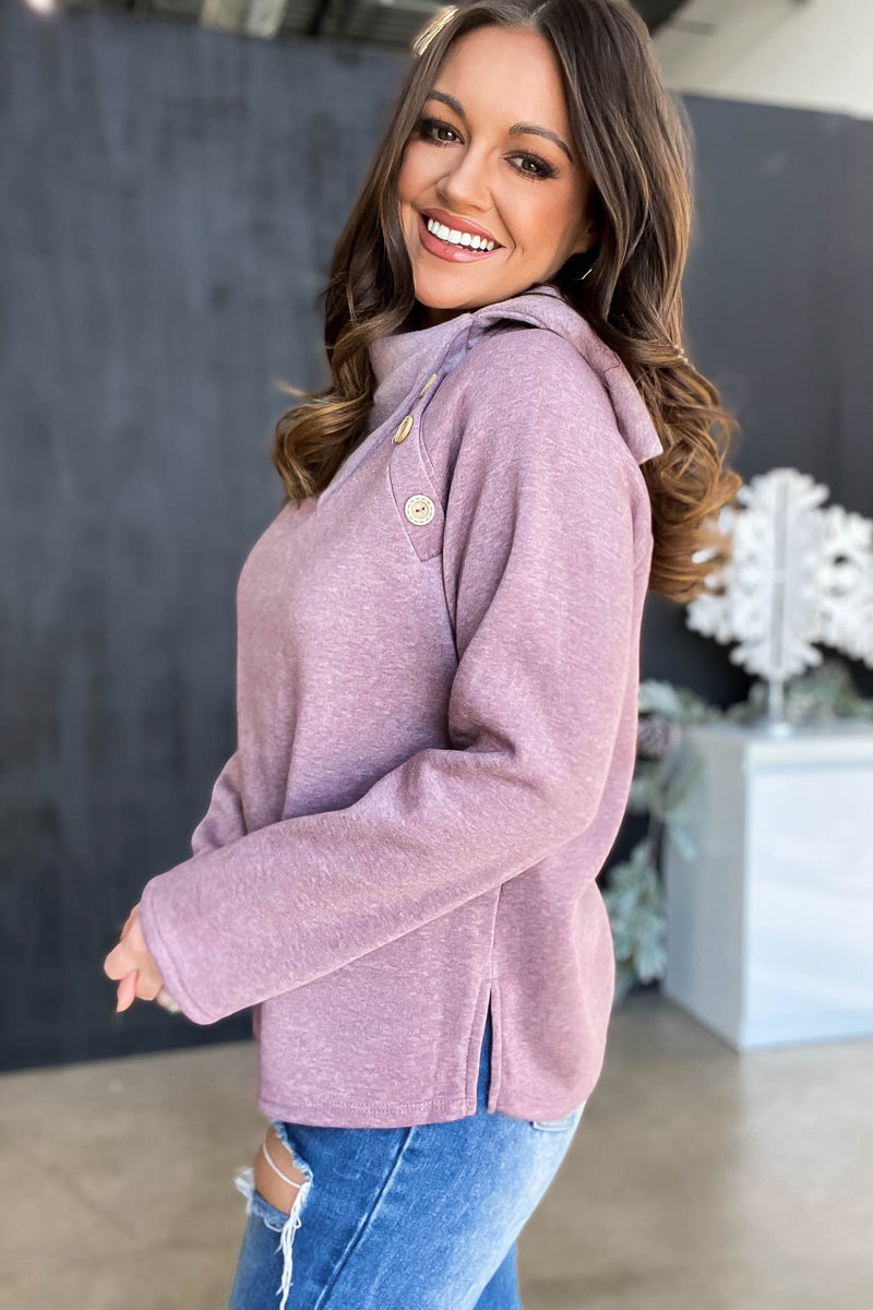 Winter Wind Down Mauve Top