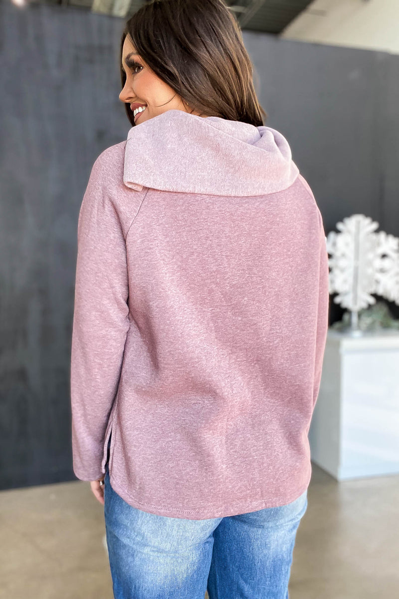 Winter Wind Down Mauve Top