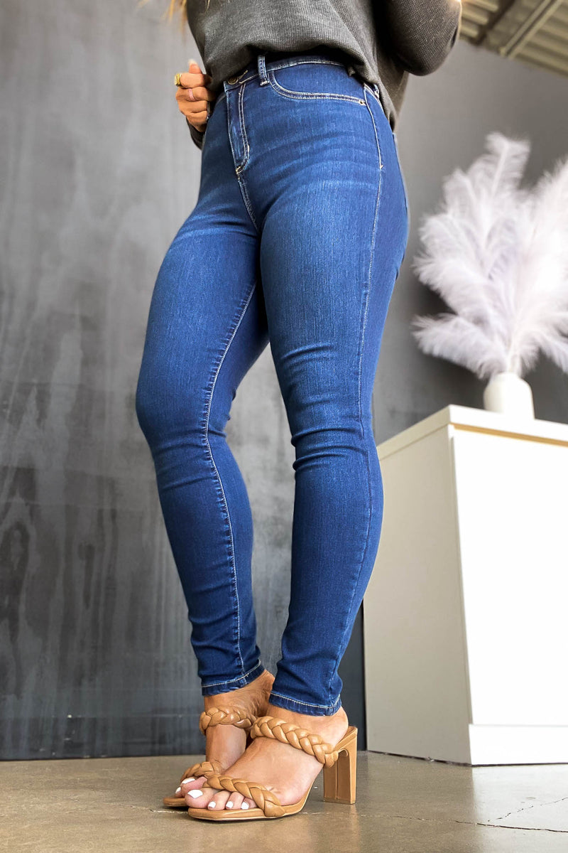 WORTH THE WAIT HIGH RISE ANKLE SKINNY JEANS